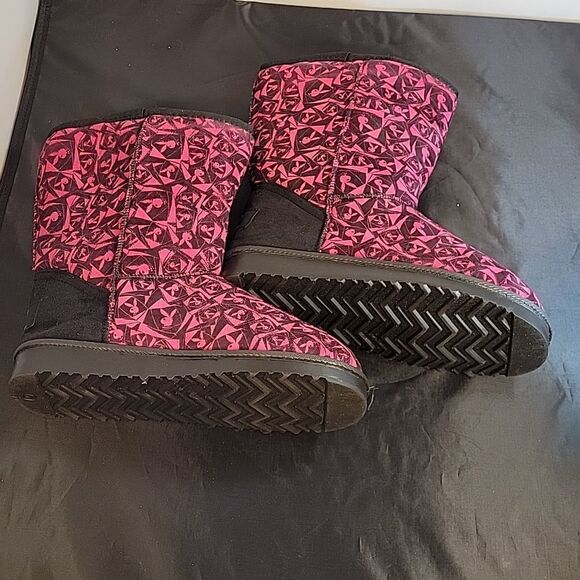 BRAND NEW PLAYBOY BUNNY UGG STYLE WOMEN"S SLIP ON BOOT - Picture 8 of 13